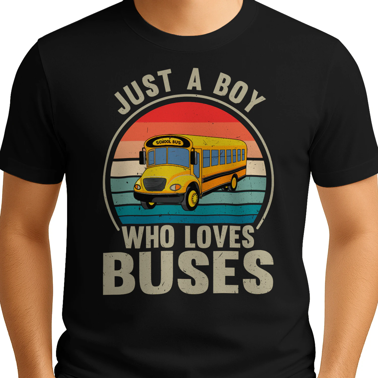 Just a Boy who loves Buses Shirt, School Bus Shirt, Bus Lover Gift, Bus Driver Gift, Kids School Bus