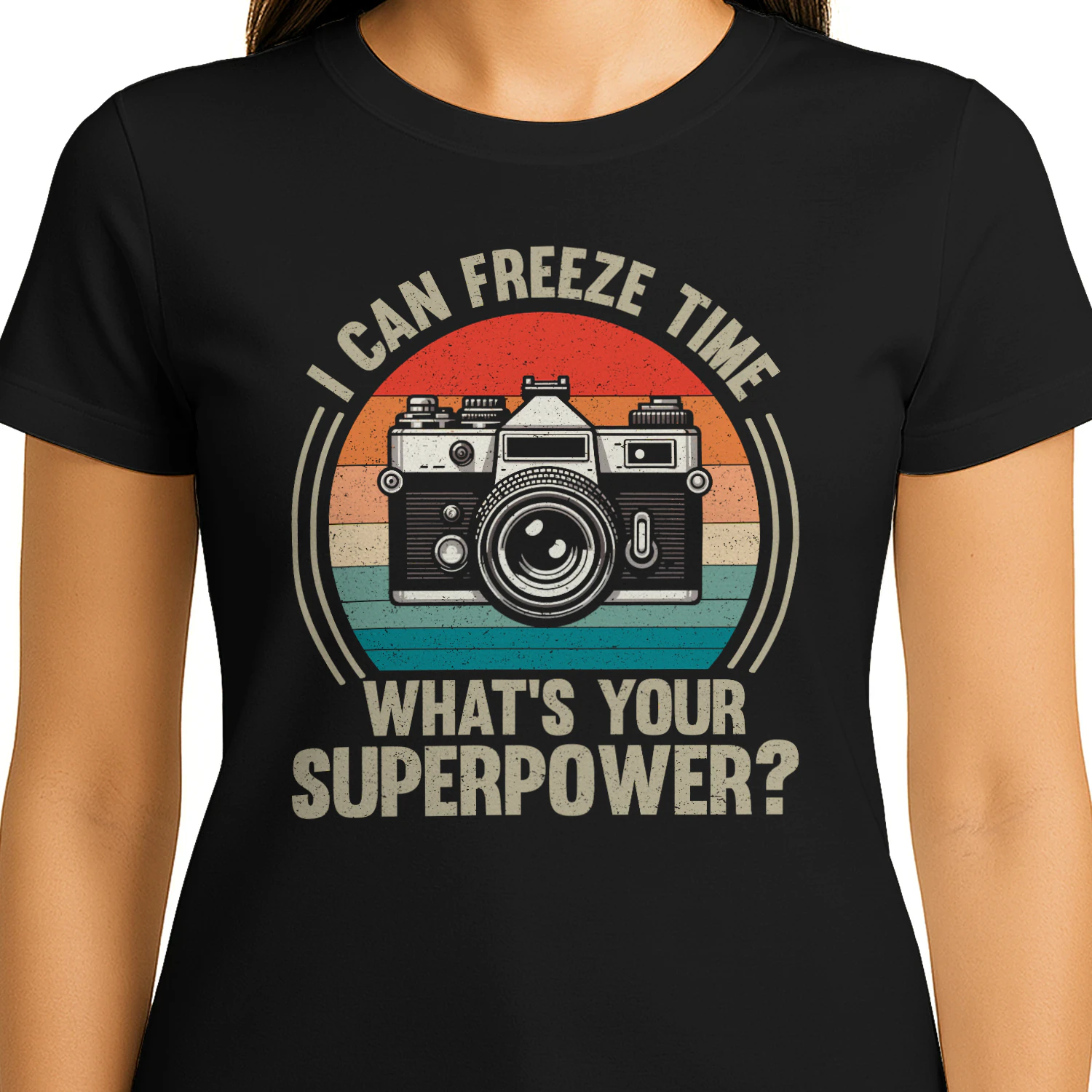 Camera T-Shirt, I Can Freeze Time What's Your Superpower Shirt, Photography Shirts, Photographer Shirt