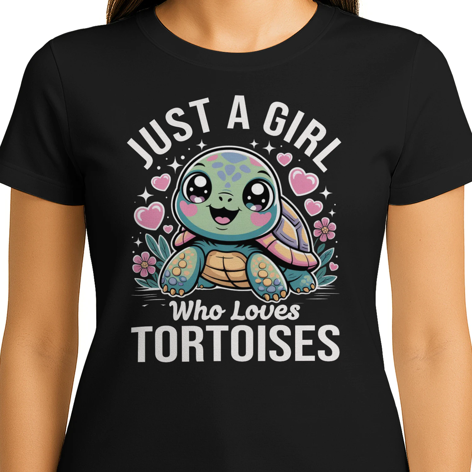 Just A Girl Who Loves Tortoises T-Shirt