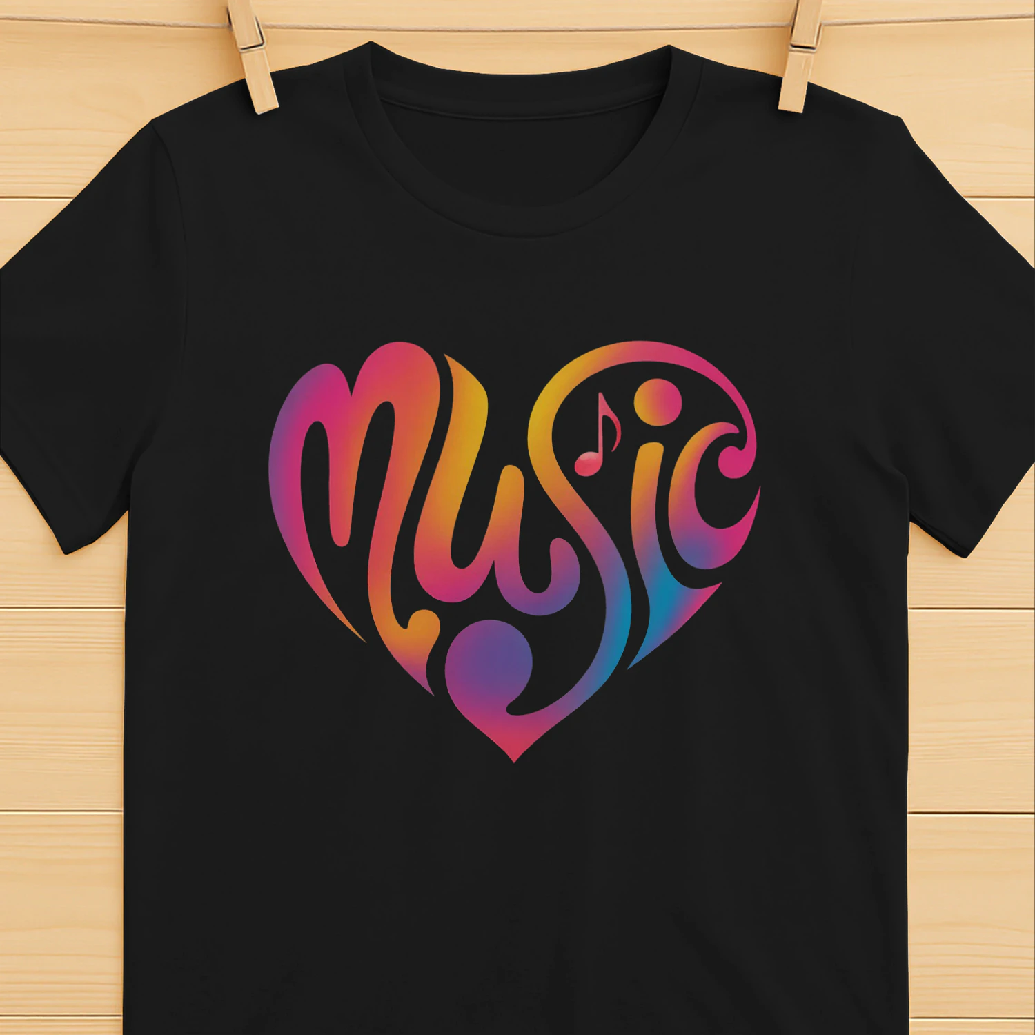 Music Heart Shirt, Music Lover Gift, Music Notes Shirt, Music Teacher Gift, Musician T-Shirt