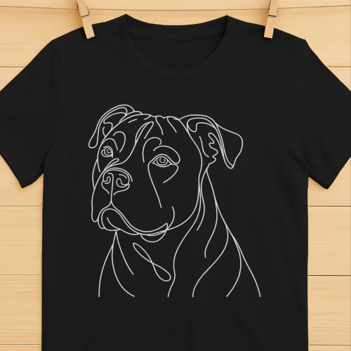Pitbull Line Art