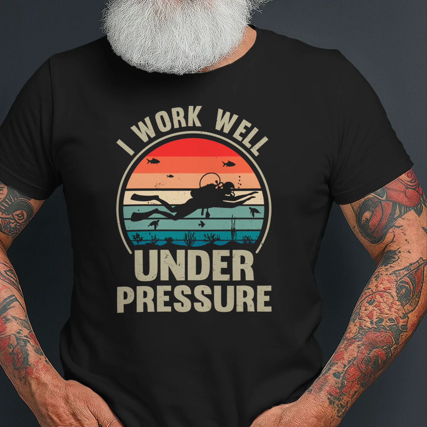 Diving T-Shirt, I Work Well Under Pressure Shirt, Scuba Diving Shirt, Scuba Lover Shirt, Underwater Sports Shirt, Diver Gift, Diving Lover T-shirt
