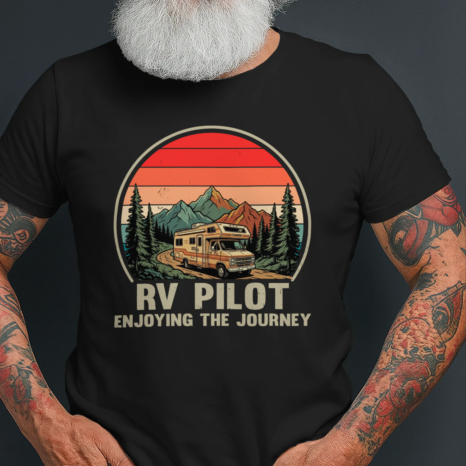RV Camping T-Shirt, RV Pilot Shirt, Motorhome Camper Gift, Funny Camping Shirt, RV Life Tee, Vintage RV Travel Shirt, Camper Gift