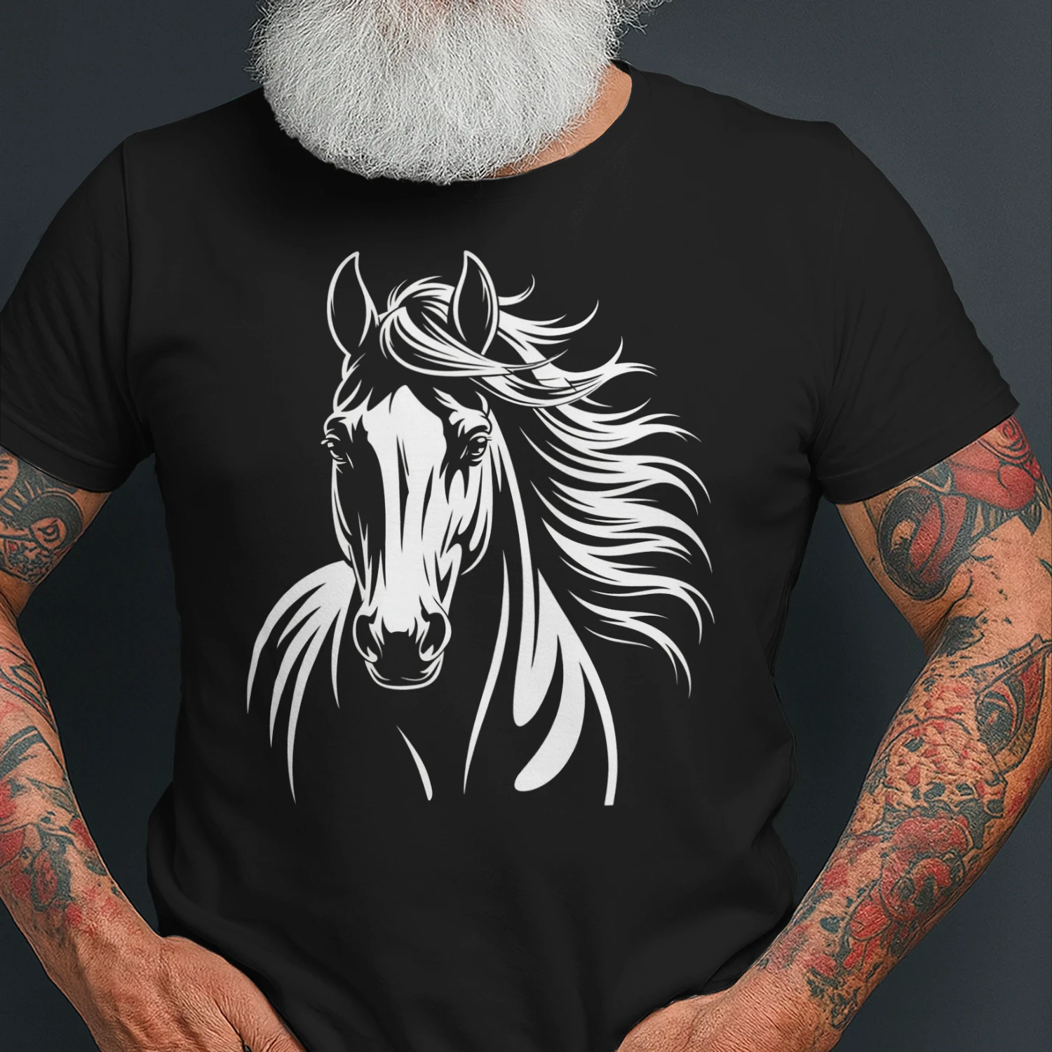 Line Art Horse T-Shirt, Horse Lover Gift, Minimalist Horse Shirt, Cowgirl Shirt, Horse Owner Gift, Horse Riders Gift, Farmer Shirt