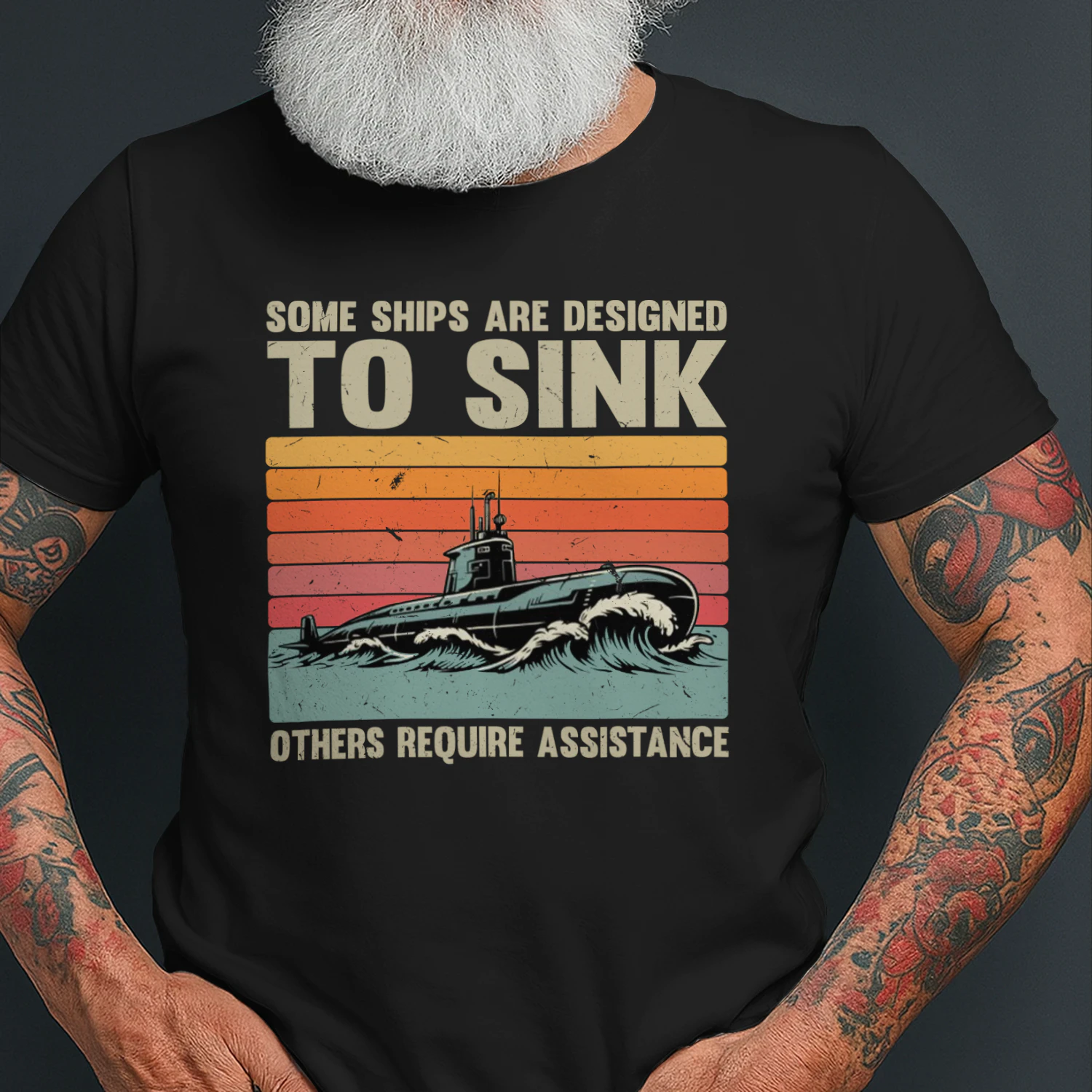 Some Ships are Designed to Sink Patriotic Military Submarine T-Shirt