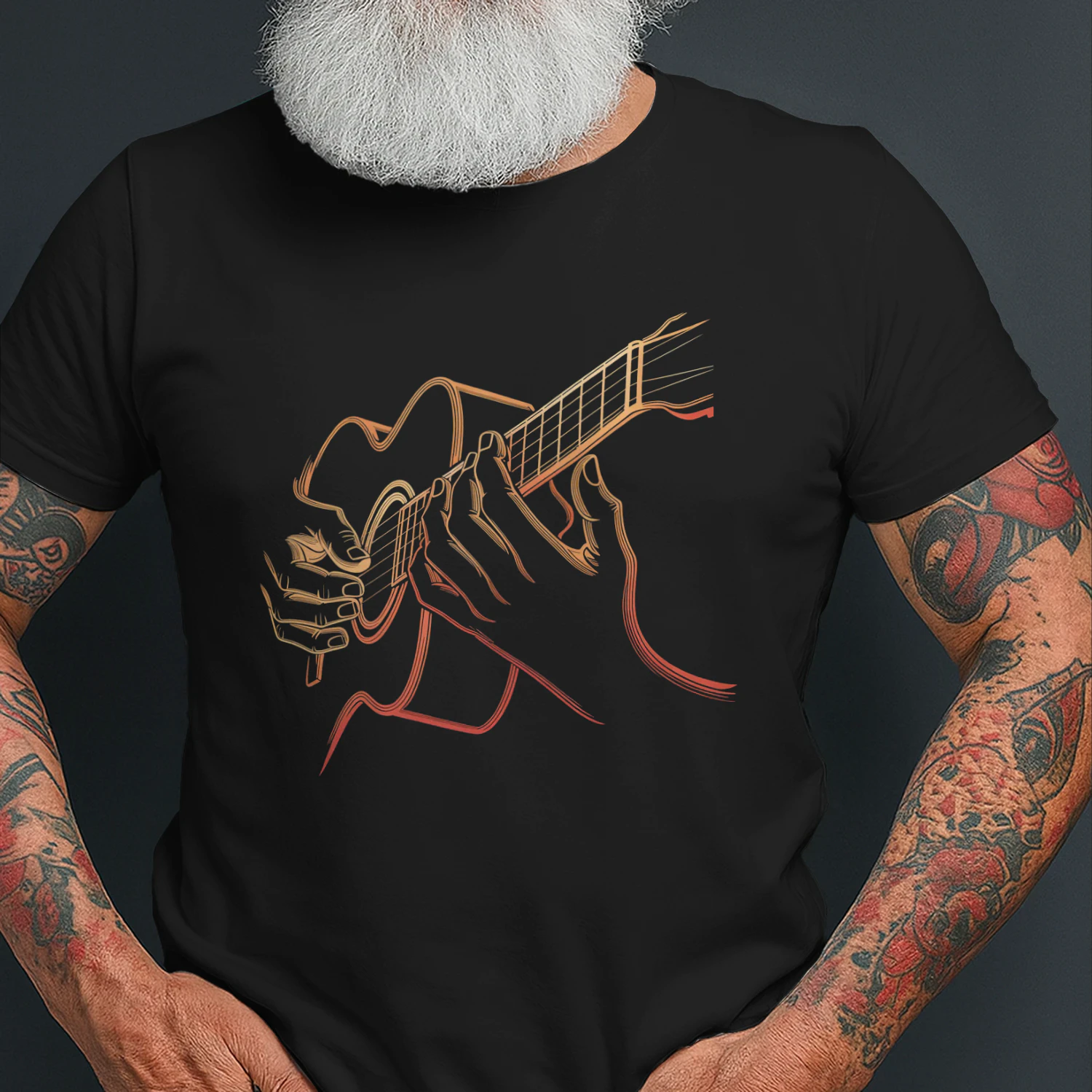 Guitar Art T-Shirt, Guitar Lover Gift, Guitarist Gift, Musician Gift, Music Teacher Gift, Guitar Player T-shirt