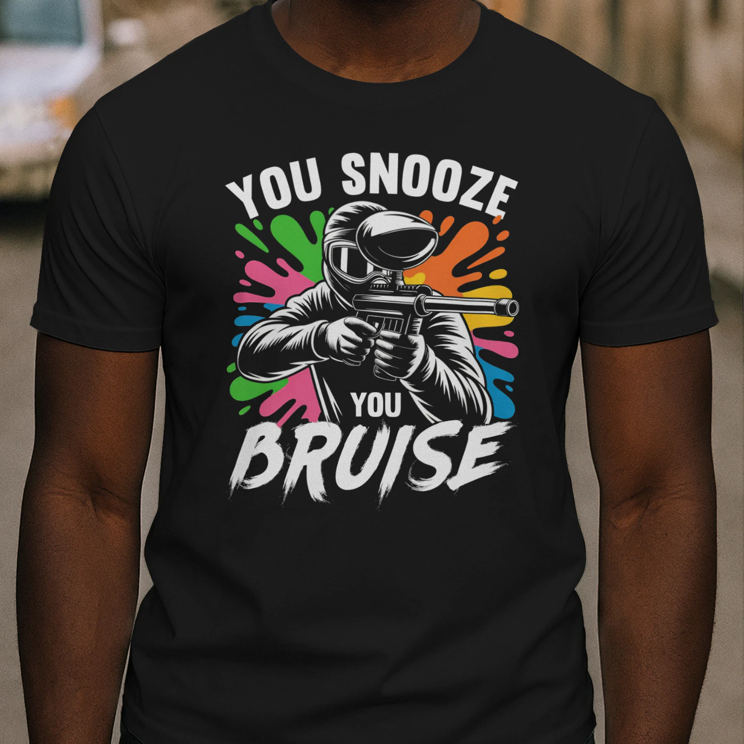 You Snooze You Bruise, Paintball T-shirt, Paintball Lover Gift, Gift For Paintballer, Paintball Party