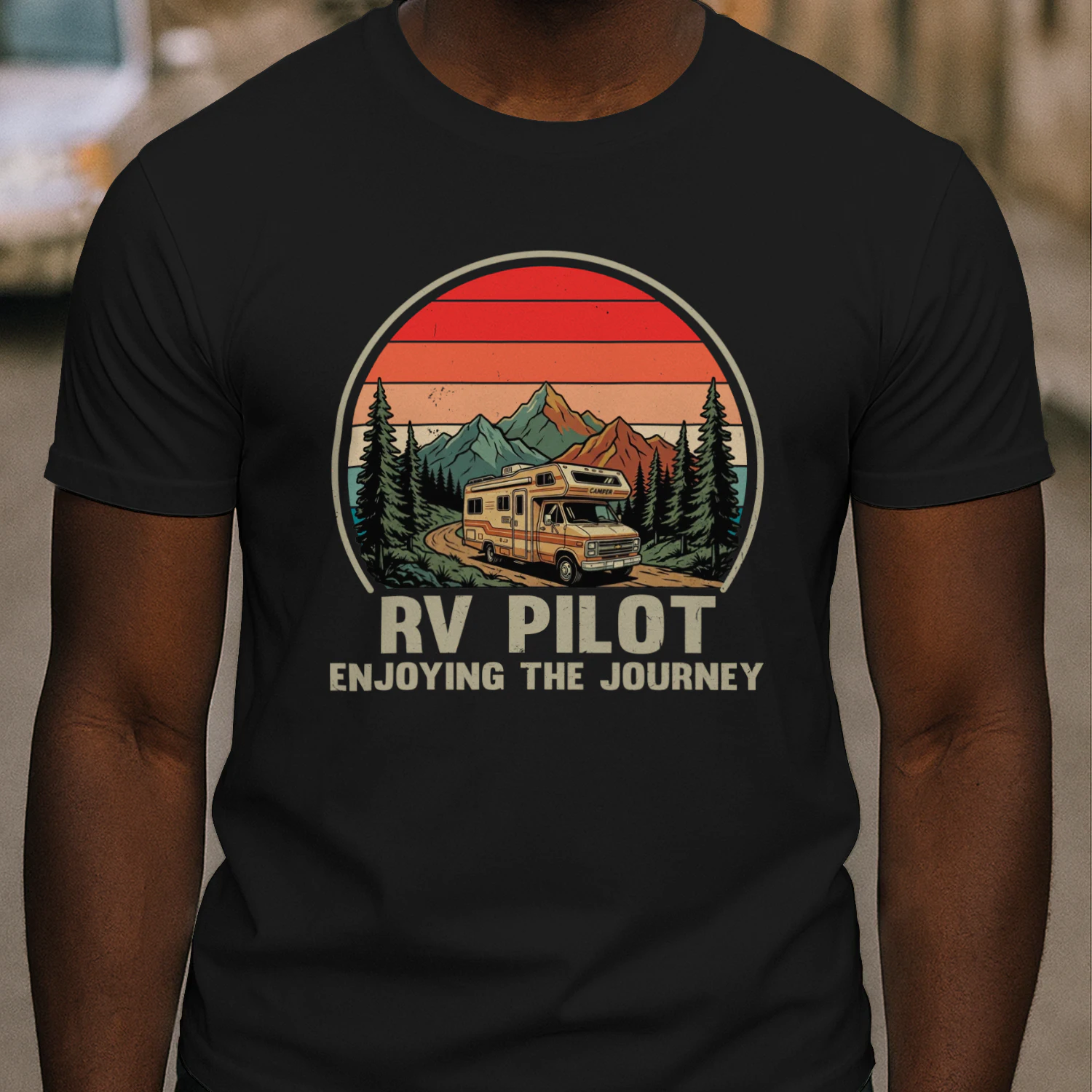 RV Camping T-Shirt, RV Pilot Shirt, Motorhome Camper Gift, Funny Camping Shirt, RV Life Tee, Vintage RV Travel Shirt, Camper Gift
