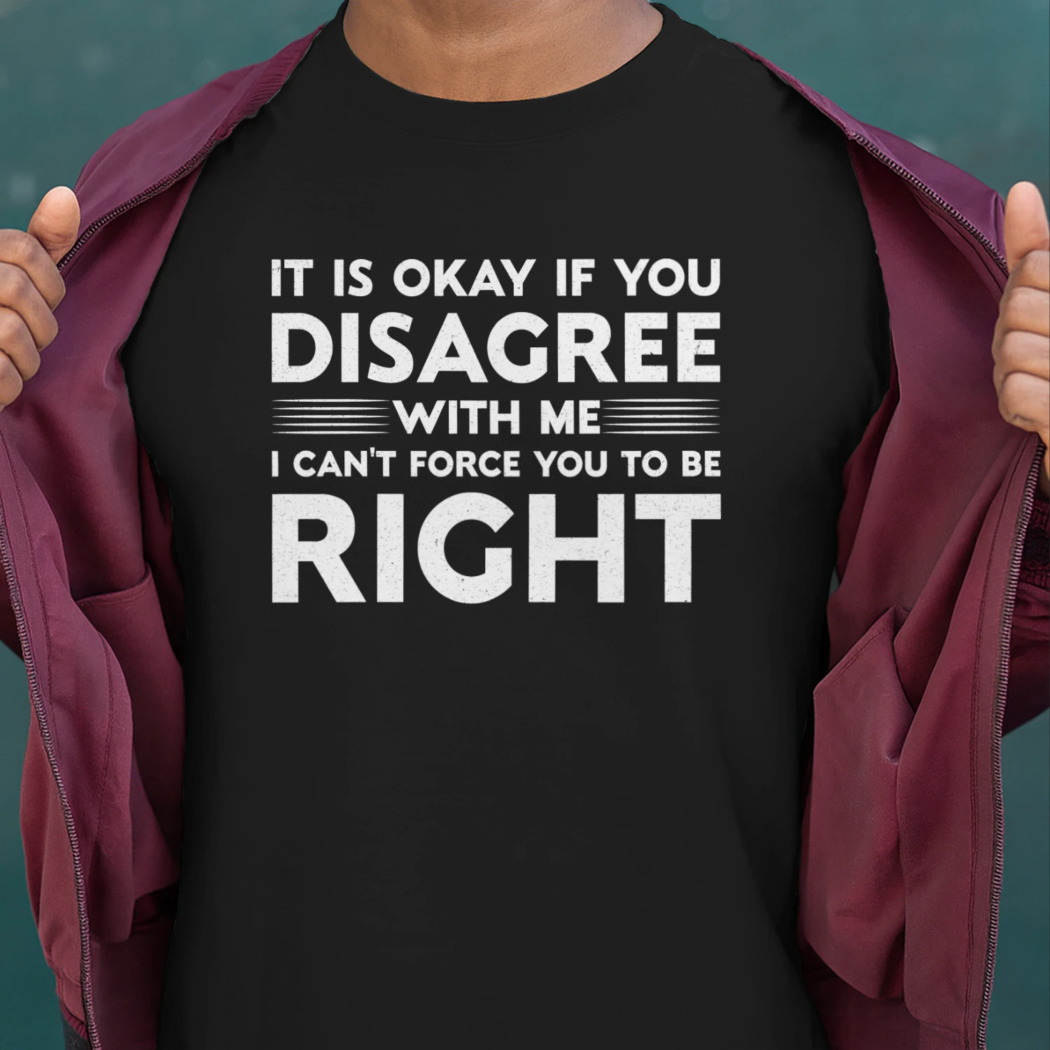 It is Okay If You Disagree with Me I Can’t Force You to Be Right Shirt