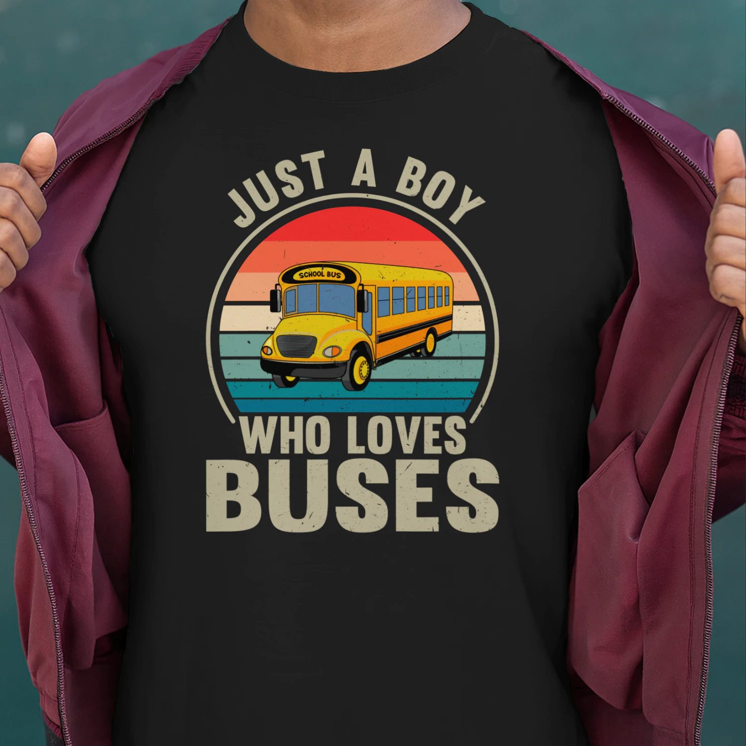 Just a Boy who loves Buses Shirt, School Bus Shirt, Bus Lover Gift, Bus Driver Gift, Kids School Bus