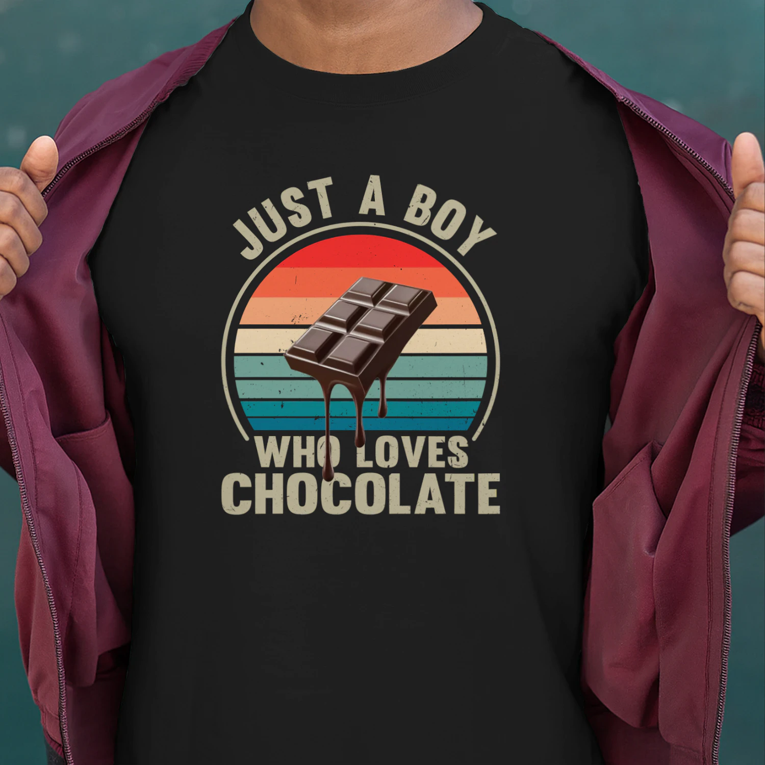Chocolate Shirt, Just A Boy Who Loves Chocolate, Chocolate Lover Gift, Hot Chocolate Shirt