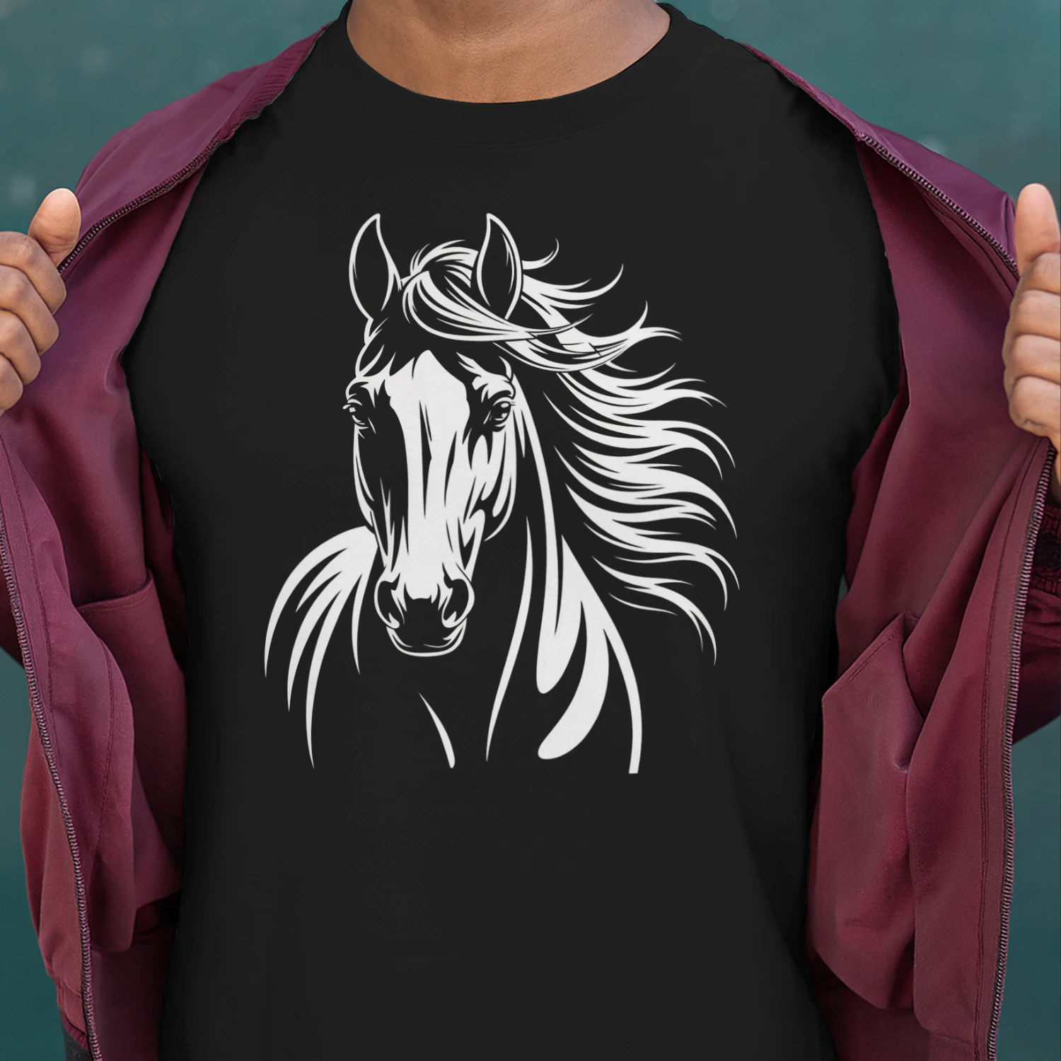 Line Art Horse T-Shirt, Horse Lover Gift, Minimalist Horse Shirt, Cowgirl Shirt, Horse Owner Gift, Horse Riders Gift, Farmer Shirt