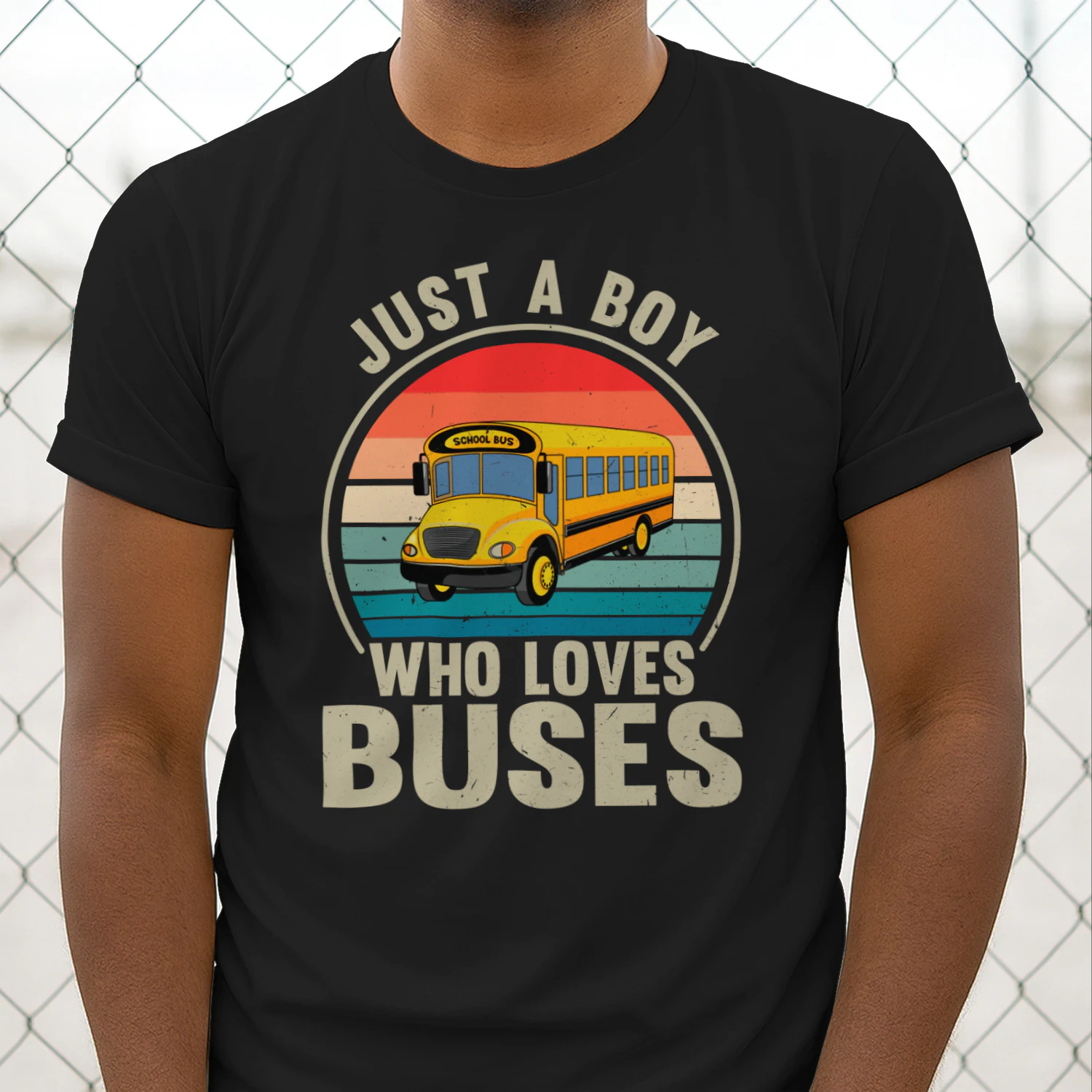 Just a Boy who loves Buses Shirt, School Bus Shirt, Bus Lover Gift, Bus Driver Gift, Kids School Bus