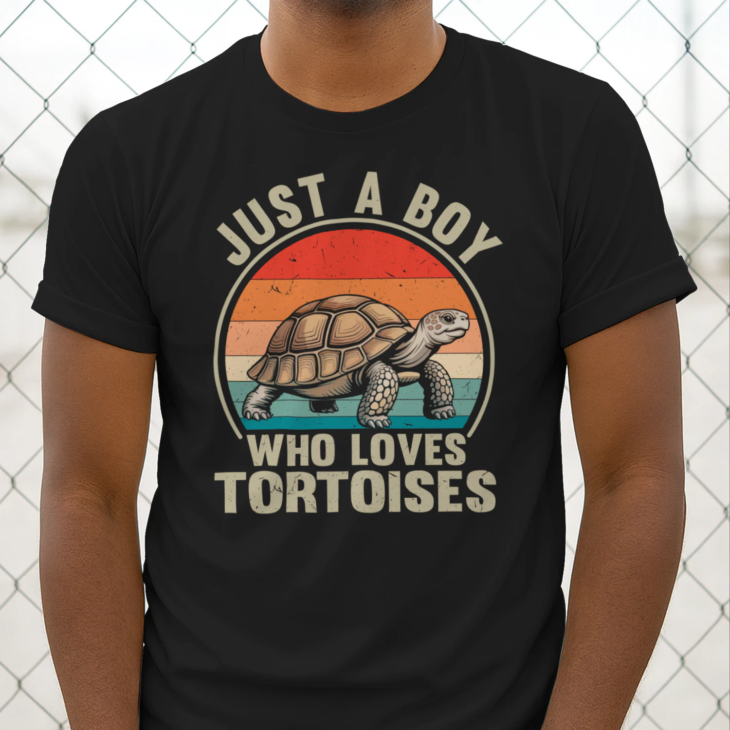 Tortoise Shirt, Just A Boy Who Loves Tortoises, Tortoise Lover Gift, Turtle Lover Shirt, Reptile Lover Gift, Vintage Tortoise Tee