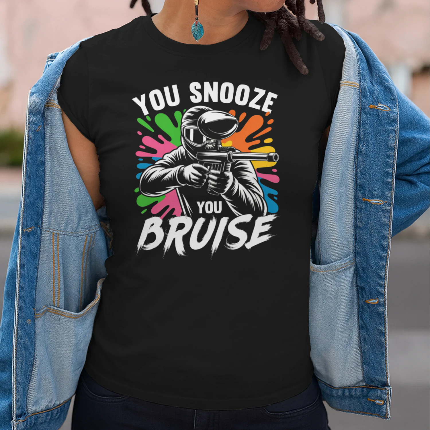 You Snooze You Bruise, Paintball T-shirt, Paintball Lover Gift, Gift For Paintballer, Paintball Party
