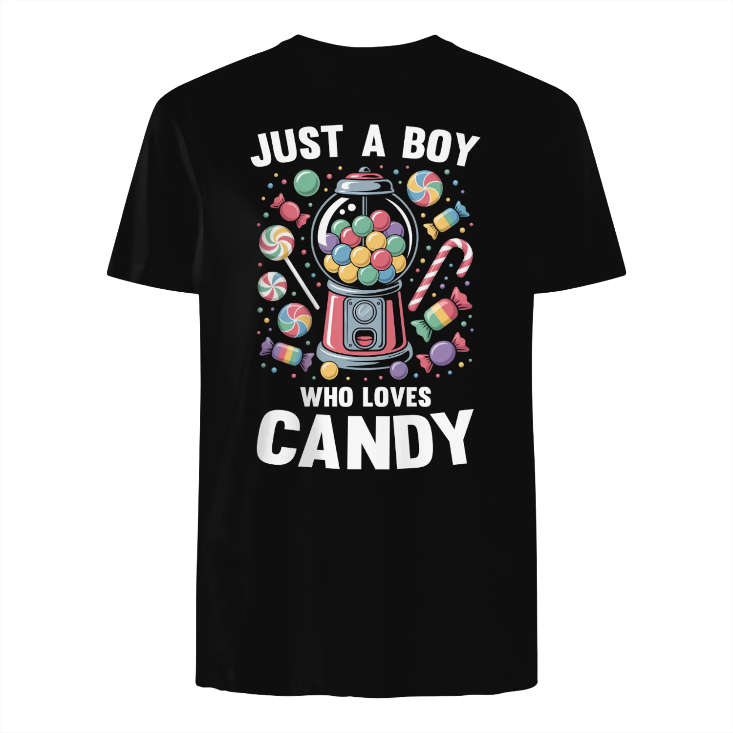 Candy T-Shirt, Just A Boy Who Loves Candy Shirt, Candy Lover Gift, Food Lover Gift, Adult Toddler Youth Gift, Sweet Candy Tee