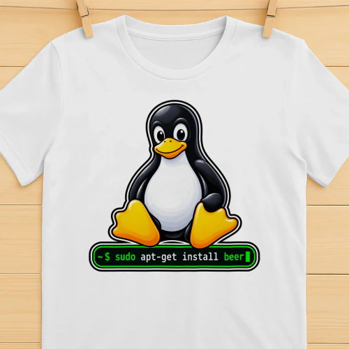 Sudo Apt-Get Install Beer - Tux Linux Mascot 