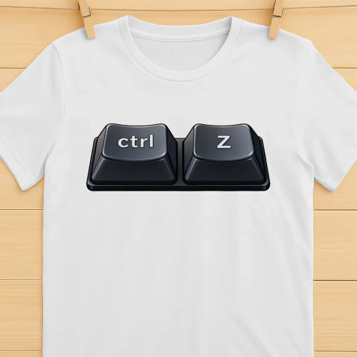 Control Z Undo Keyboard Keys - Graphic T-Shirt