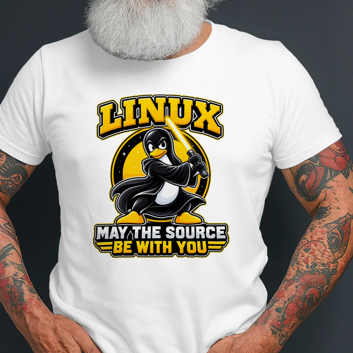 Linux Open Source Open Mind - Tux Penguin T-Shirt