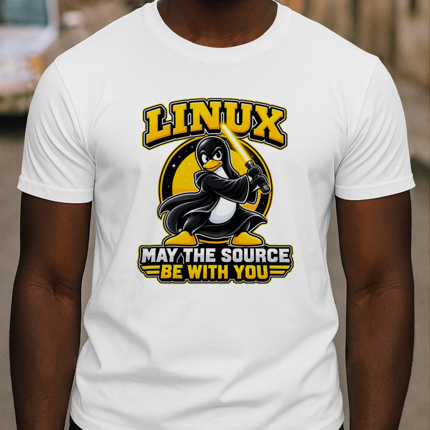 Linux Open Source Open Mind - Tux Penguin T-Shirt
