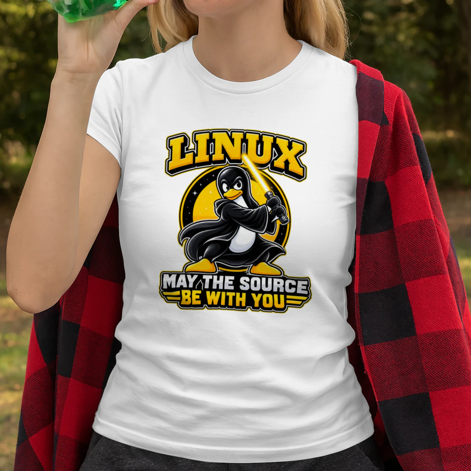Linux Open Source Open Mind - Tux Penguin T-Shirt