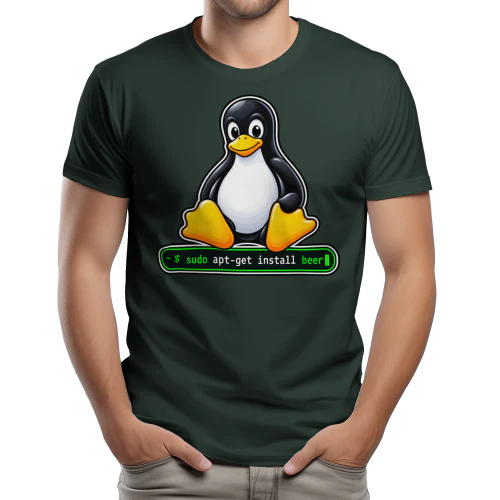 Sudo Apt-Get Install Beer - Tux Linux Mascot 