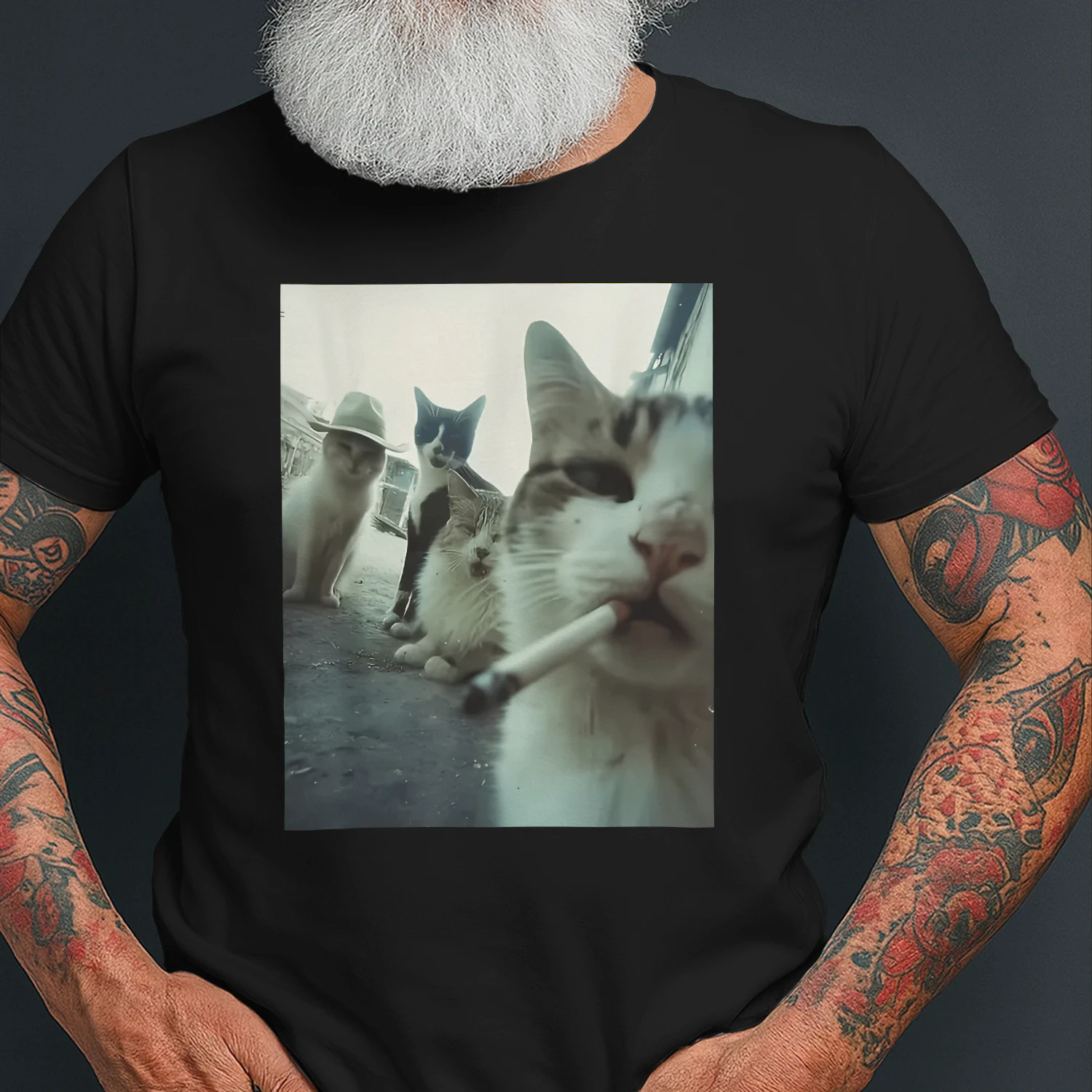 Ken jij iemand die gek is op katten én van humor houdt? 😹 Dan is dit hét perfecte T-shirt! - LIMITE EDITION 