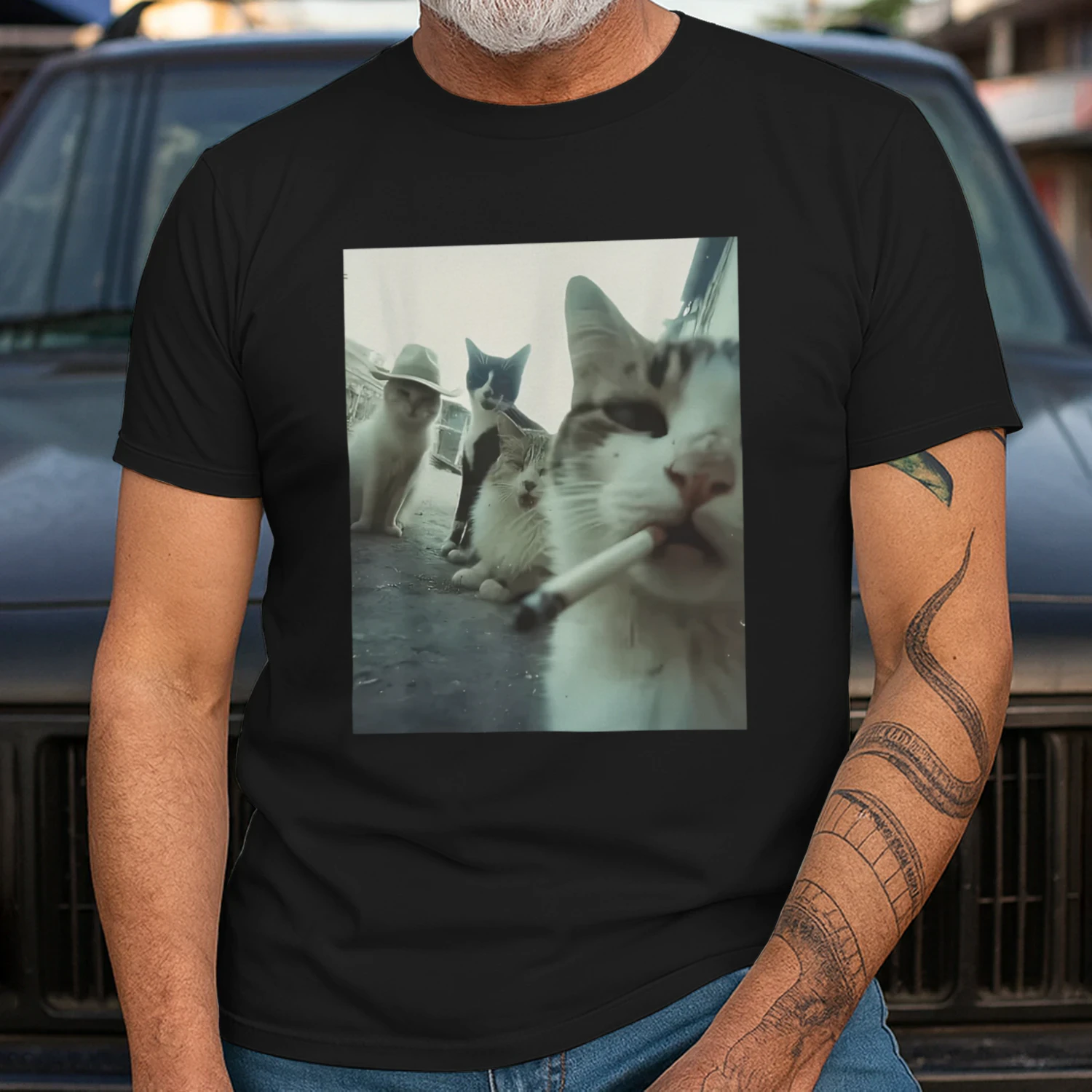 Ken jij iemand die gek is op katten én van humor houdt? 😹 Dan is dit hét perfecte T-shirt! - LIMITE EDITION 