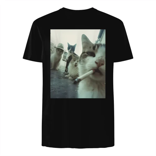 Ken jij iemand die gek is op katten én van humor houdt? 😹 Dan is dit hét perfecte T-shirt! - LIMITE EDITION