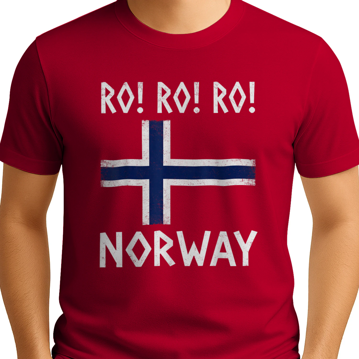 Roeiende Noorse Viking – Noorse Vlag, Cultuur en Trots T-shirt - LIMITE EDITION 