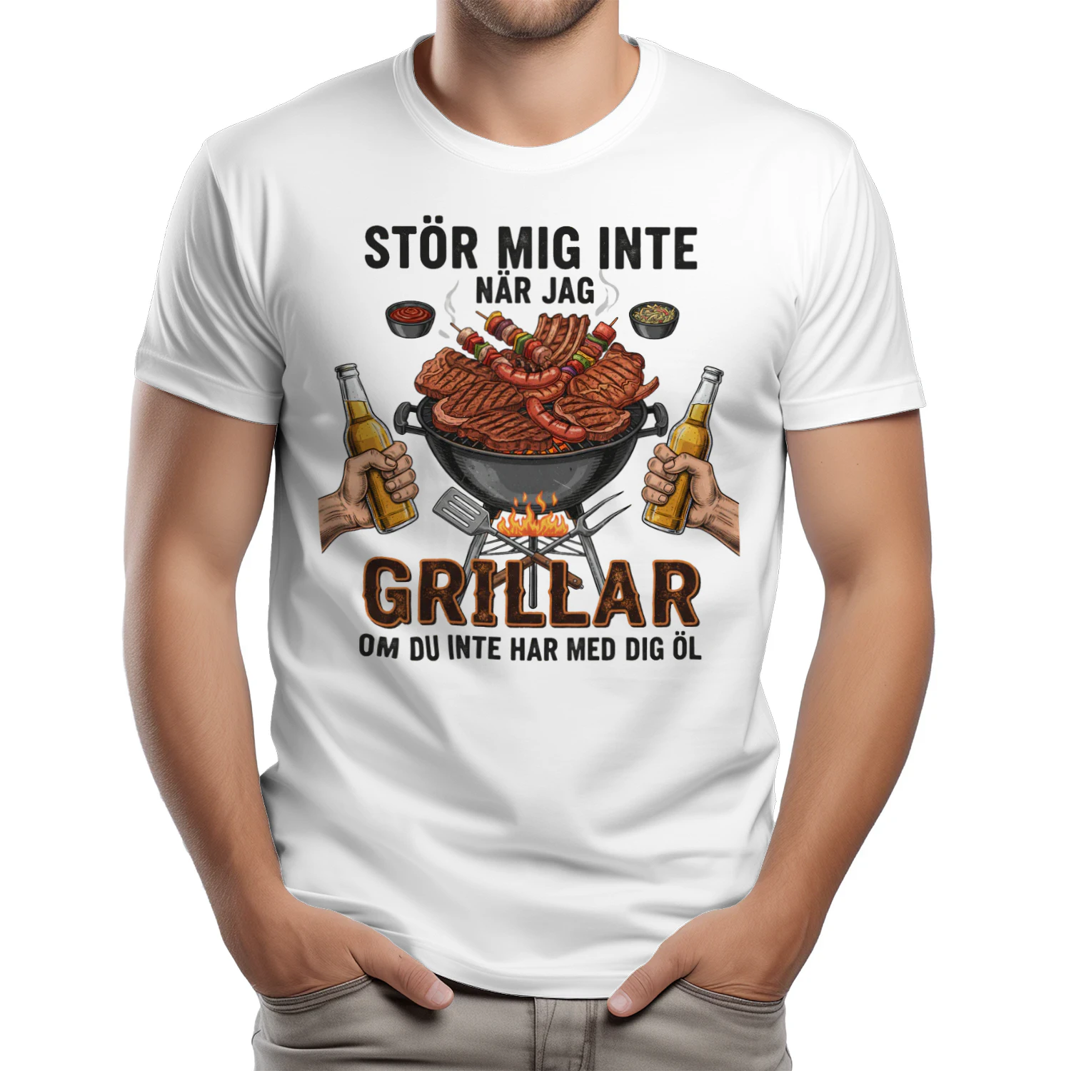 STÖR MIG INTE NÄR JAG GRILLAR OM DU INTE HAR MED DIG ÖL Shirt - LIMITE EDITION 