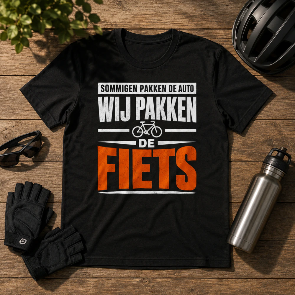 Sommigen pakken de auto wij pakken de fiets