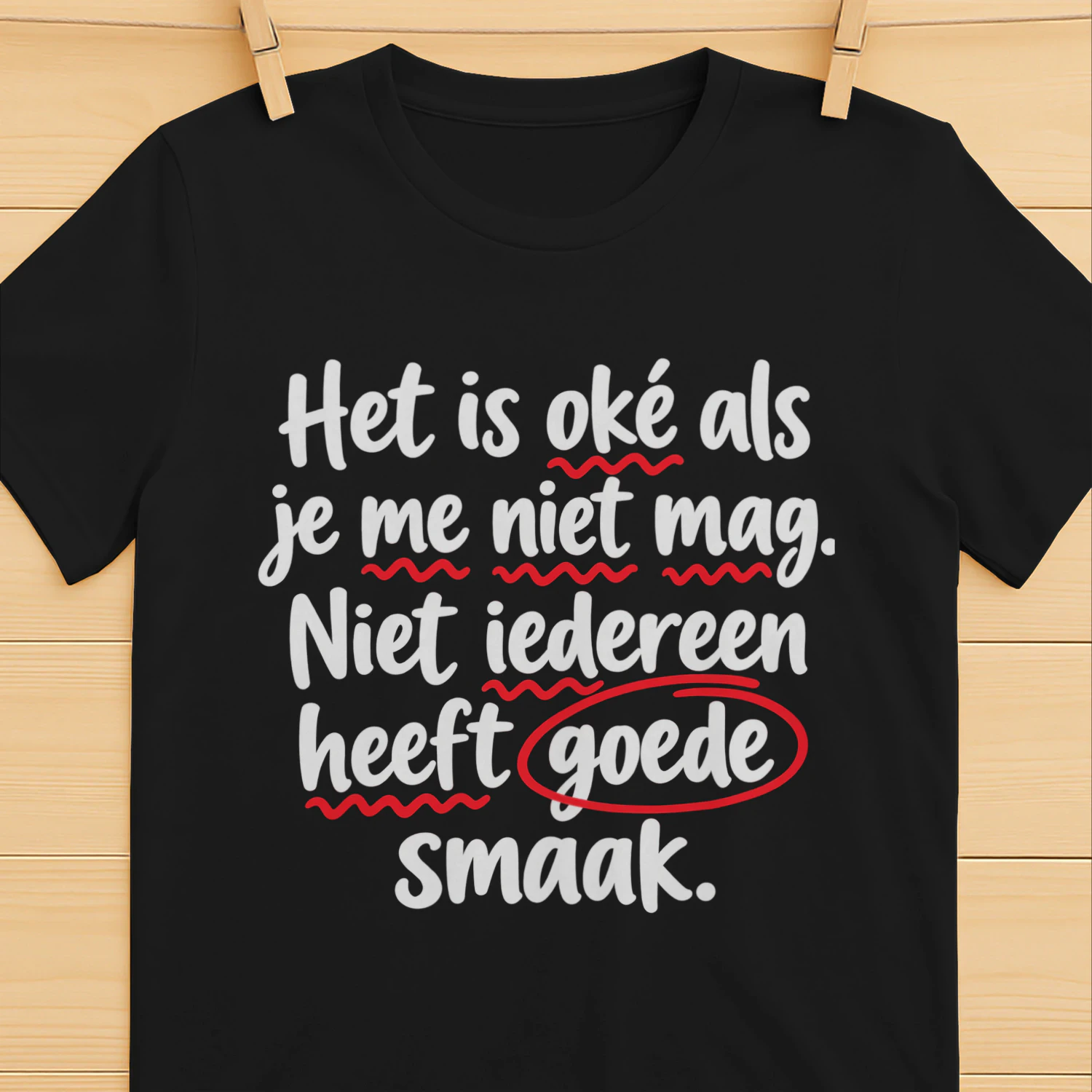 Het is oké als je me niet mag.