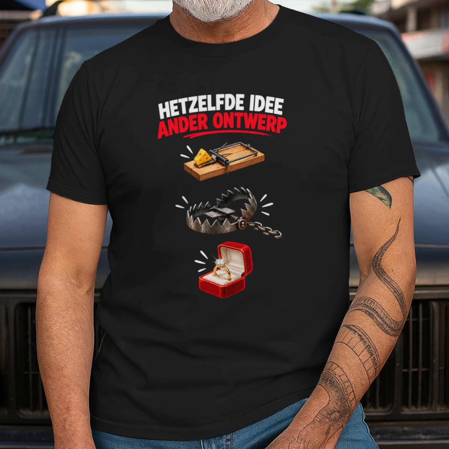 HETZELFDE IDEE ANDER ONTWERP