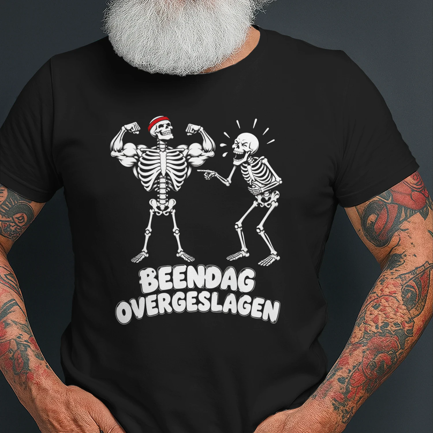 Sterke Verjaardag Skelet T-shirt
