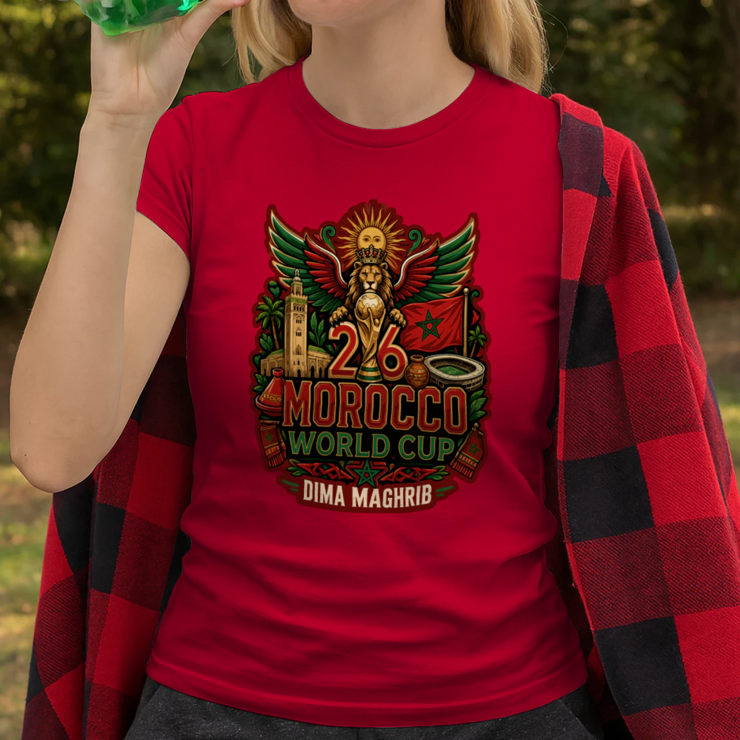 Morocco World Cup 2026 Design T-Shirt