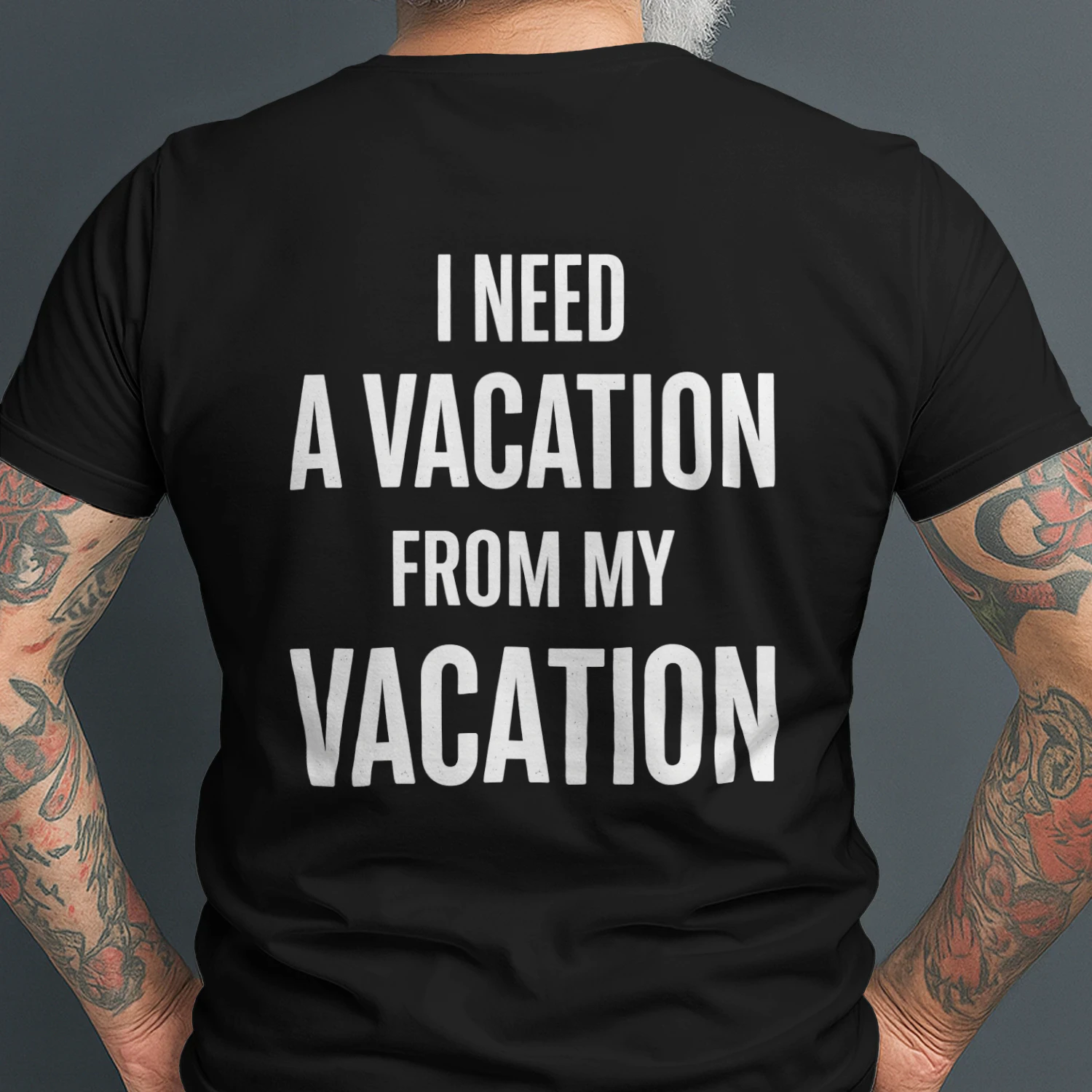 I Need a Vacation from My Vacation T-Shirt, Funny Vacation Shirt, Travel Lover Tee, Minimalist Typography Shirt, Summer Gift