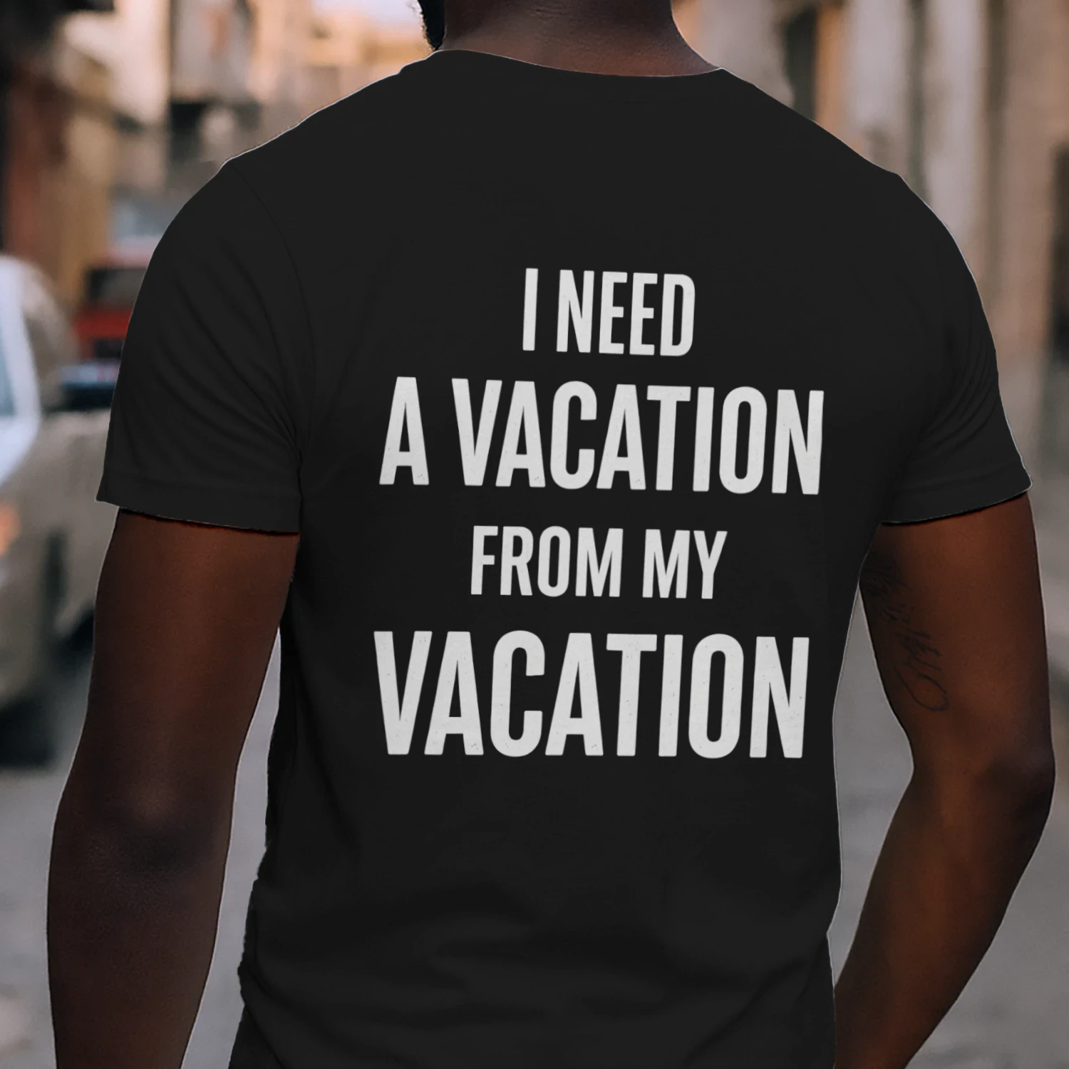 I Need a Vacation from My Vacation T-Shirt, Funny Vacation Shirt, Travel Lover Tee, Minimalist Typography Shirt, Summer Gift
