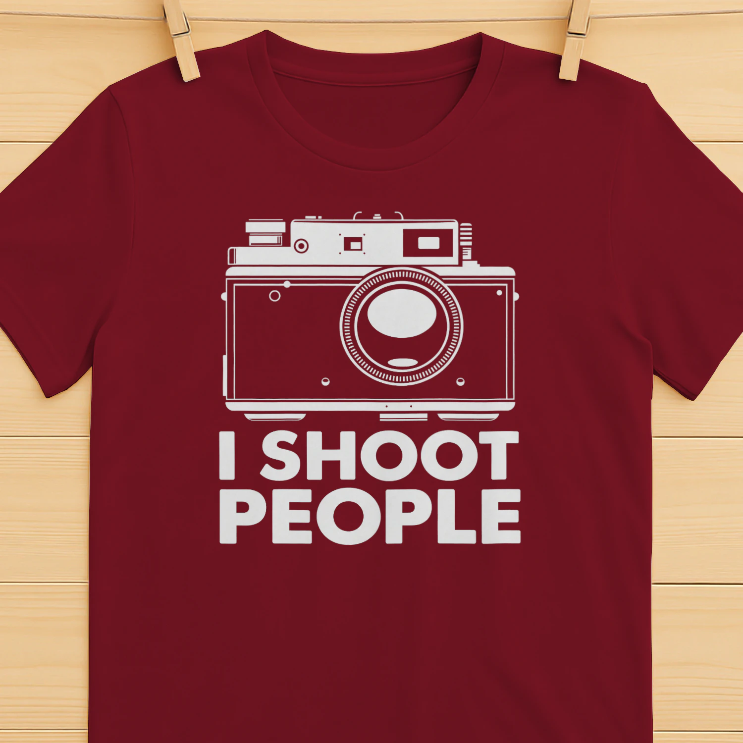 Photography Camera T-Shirt I Shoot People film Camera Tshirt distressed print v3 Photographers Tee Shirt Mens Womens Ladies Kids Geek Funny