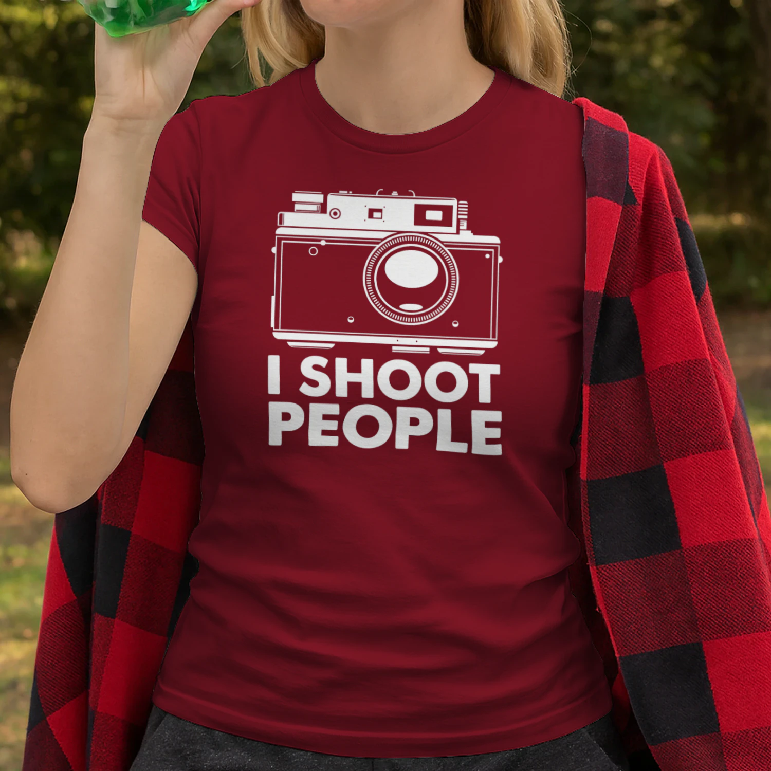 Photography Camera T-Shirt I Shoot People film Camera Tshirt distressed print v3 Photographers Tee Shirt Mens Womens Ladies Kids Geek Funny
