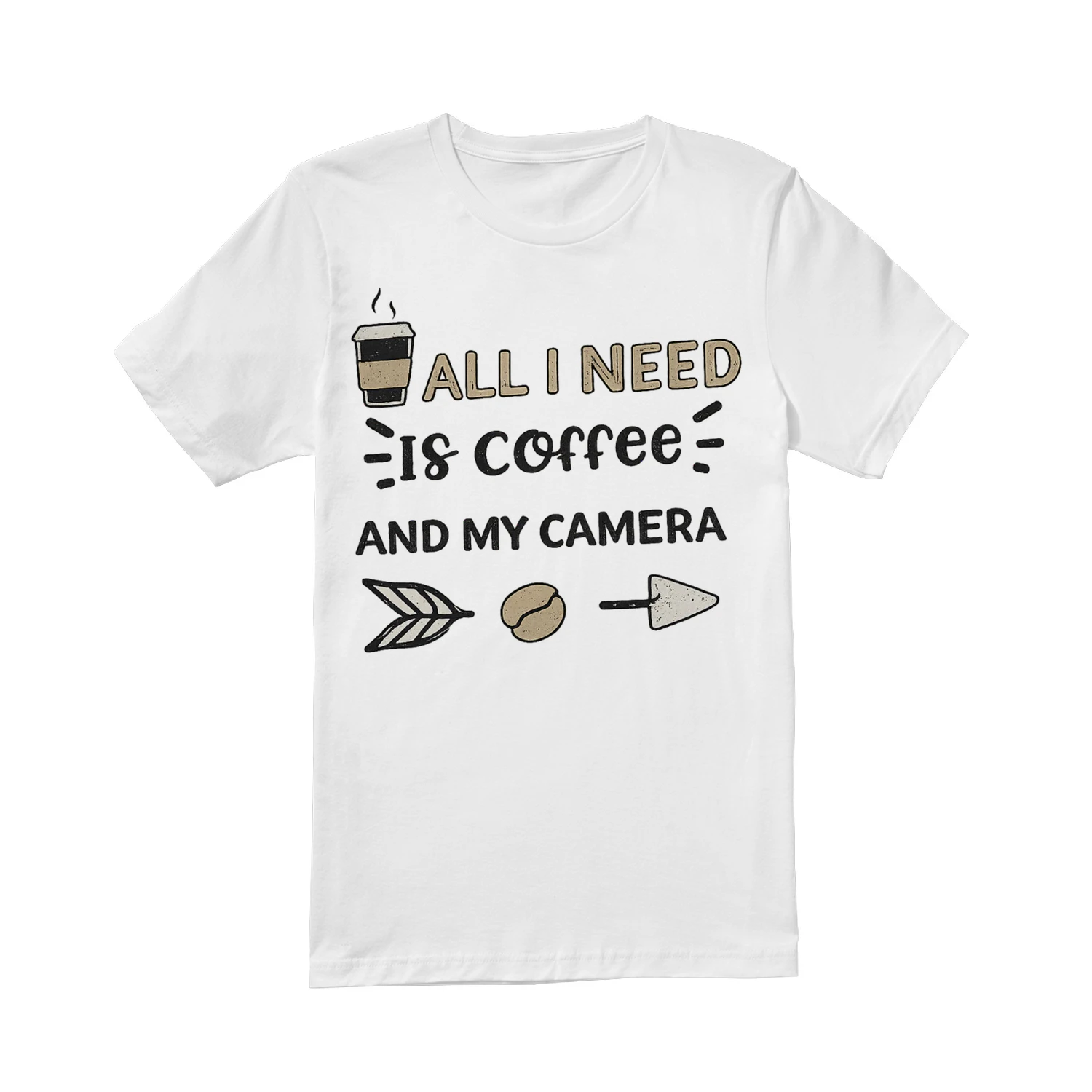 All I Need Is Coffee And My Camera – Vintage Photographer Graphic Design