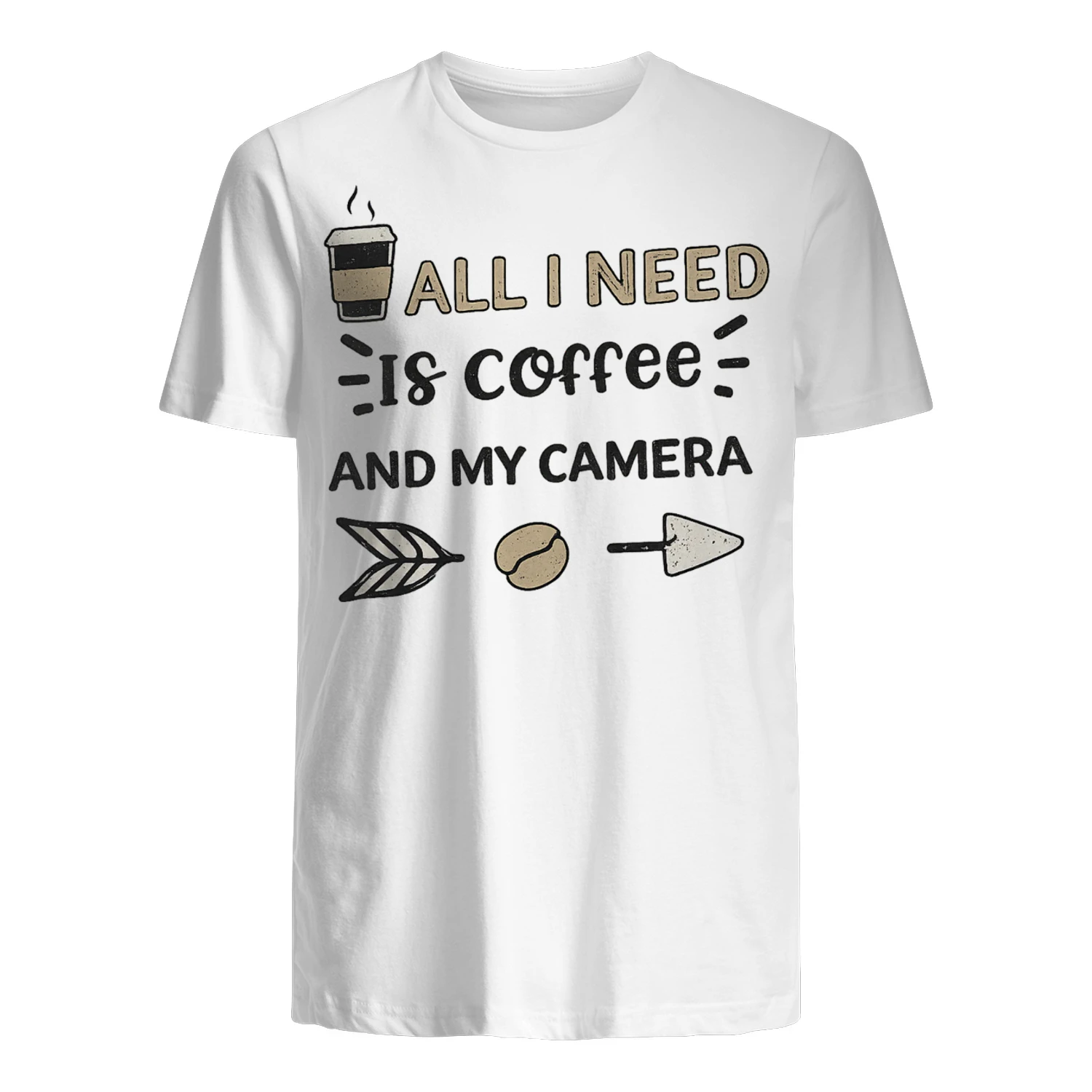 All I Need Is Coffee And My Camera – Vintage Photographer Graphic Design