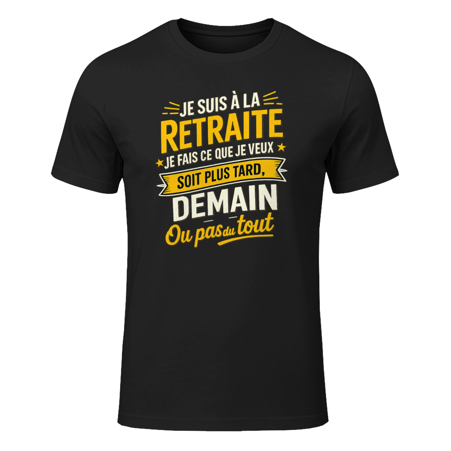je suis a la retraite