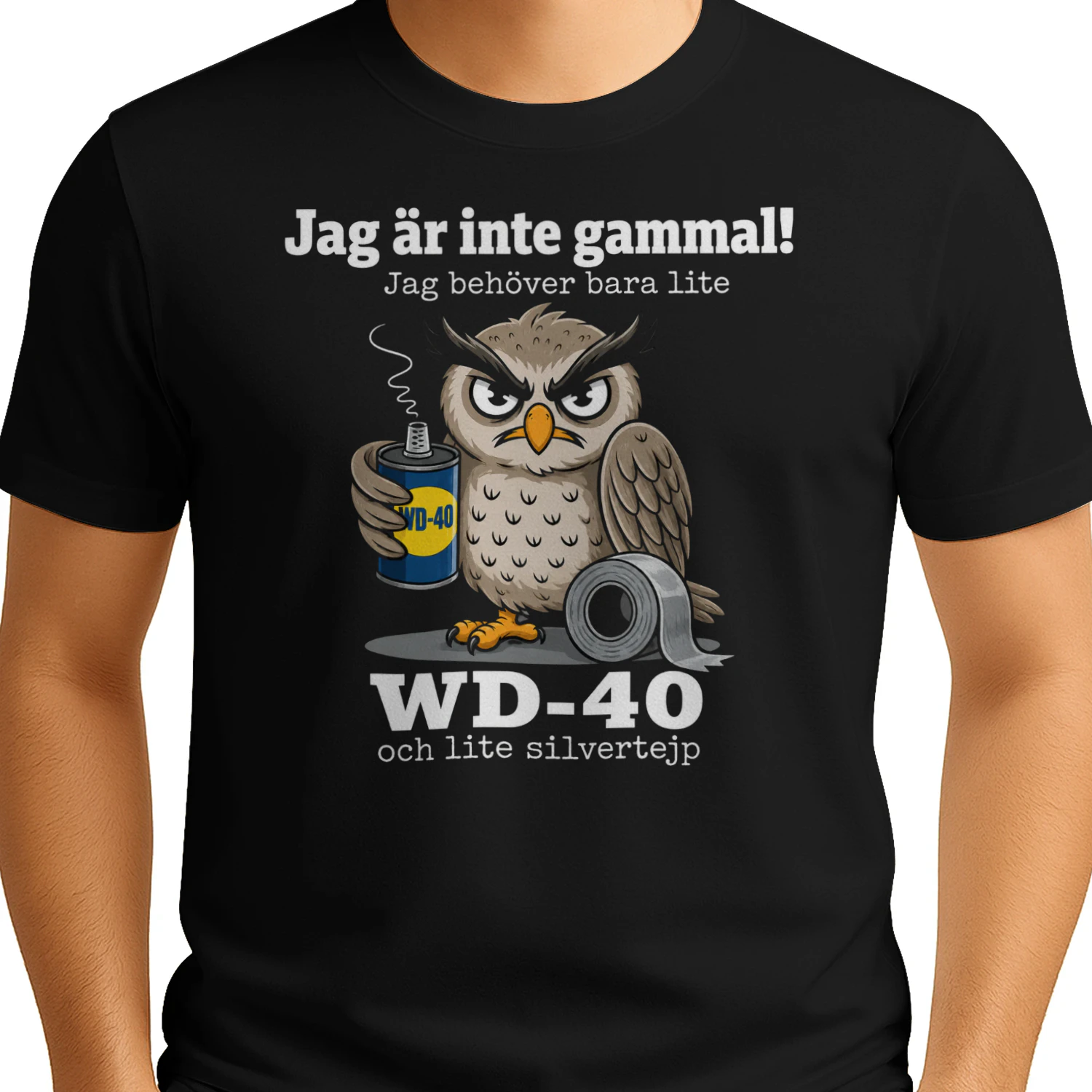 Jag är inte gammal! Jag behöver bara lite WD-40 och lite silvertejp