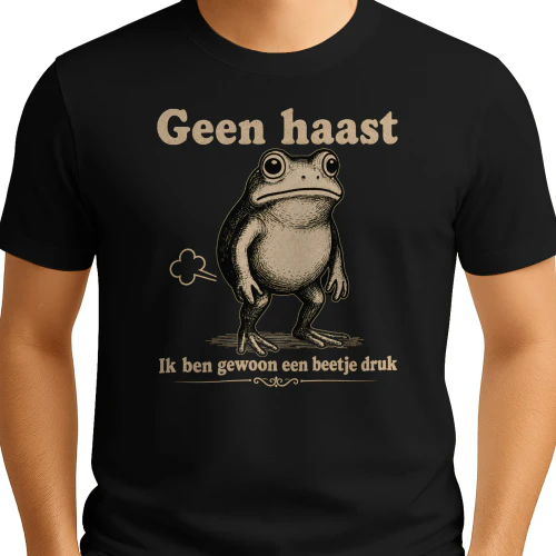 Geen haast 🐸 Ik ben gewoon een beetje druk