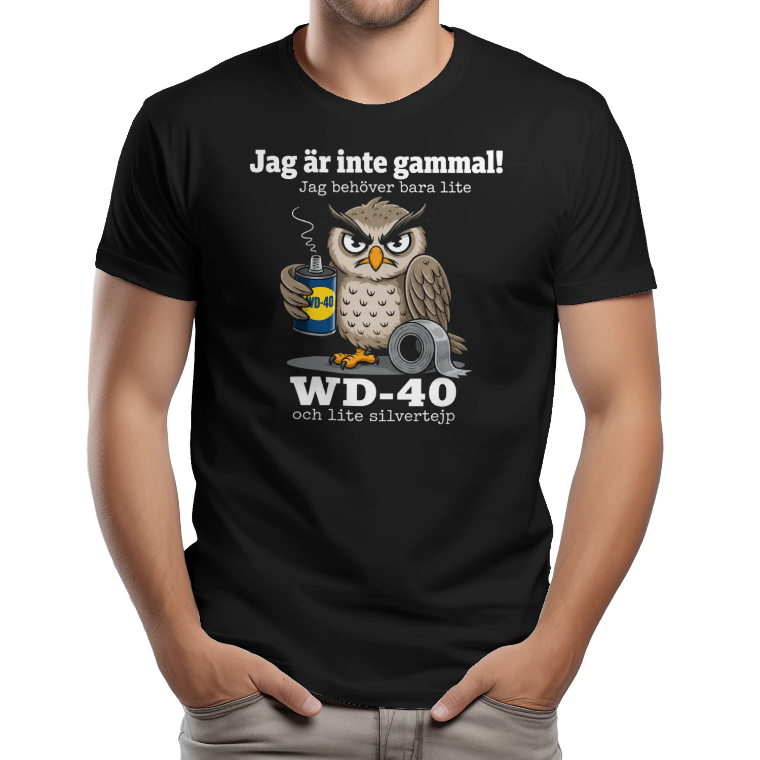 Jag är inte gammal! Jag behöver bara lite WD-40 och lite silvertejp