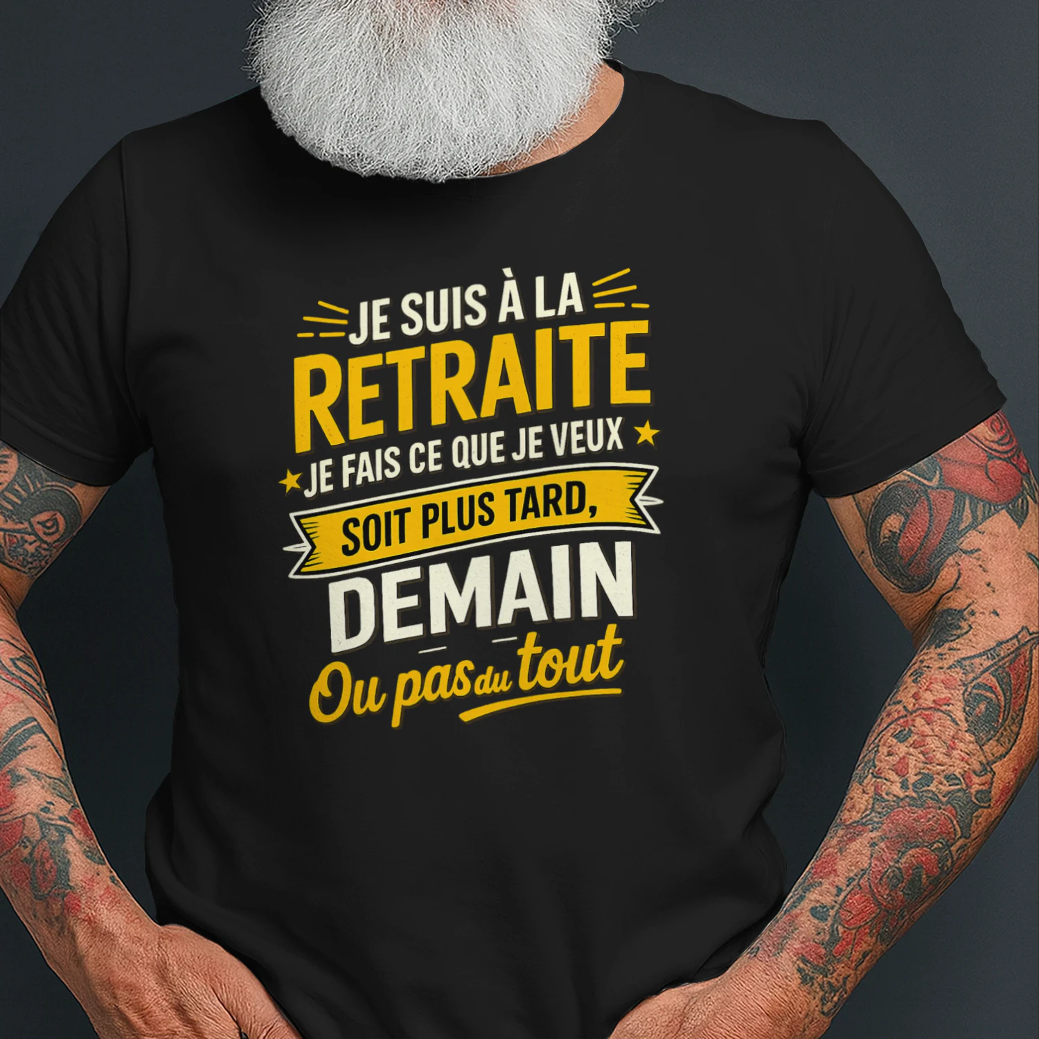 je suis a la retraite
