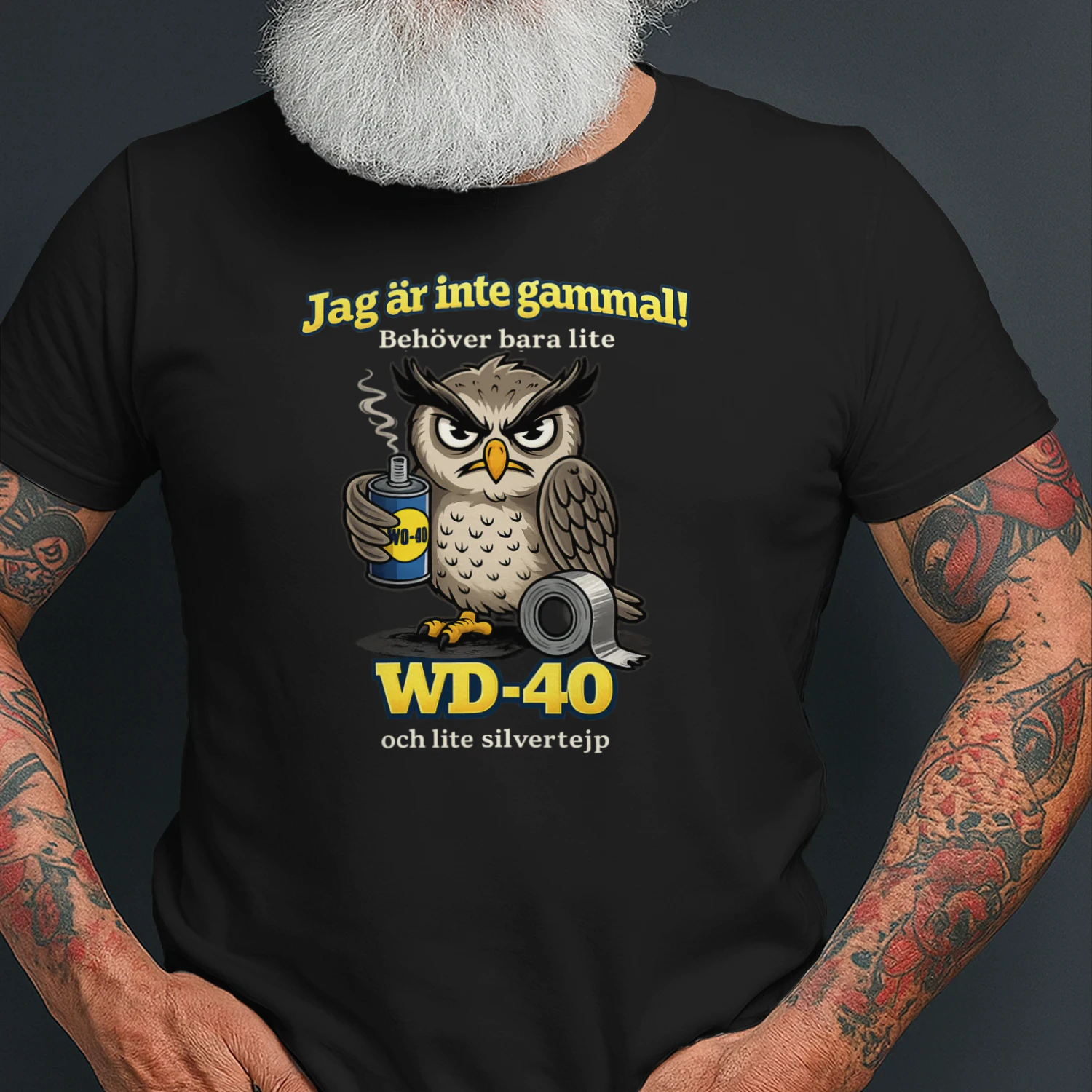 Jag är inte gammal! Jag behöver bara lite WD-40 och lite silvertejp
