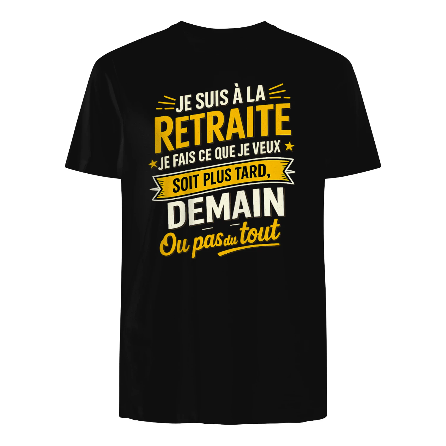 je suis a la retraite