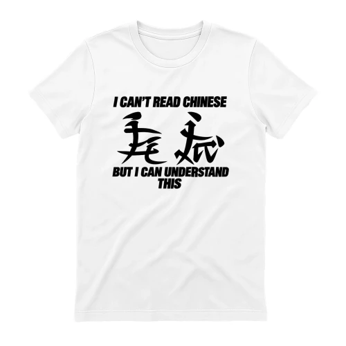 I Can’t Read Chinese But I Can Understand This Funny T-Shirt